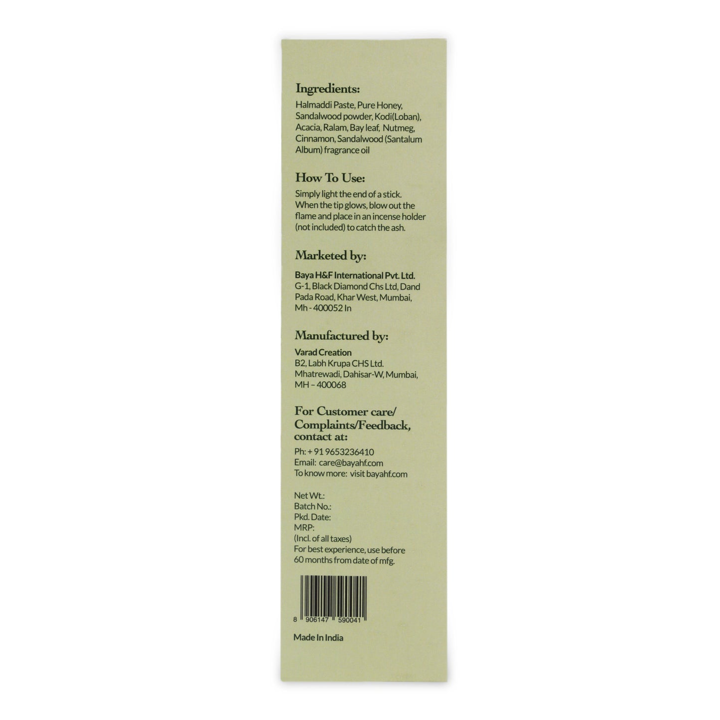 Chandan Hand Crafted Natural Incense Sticks