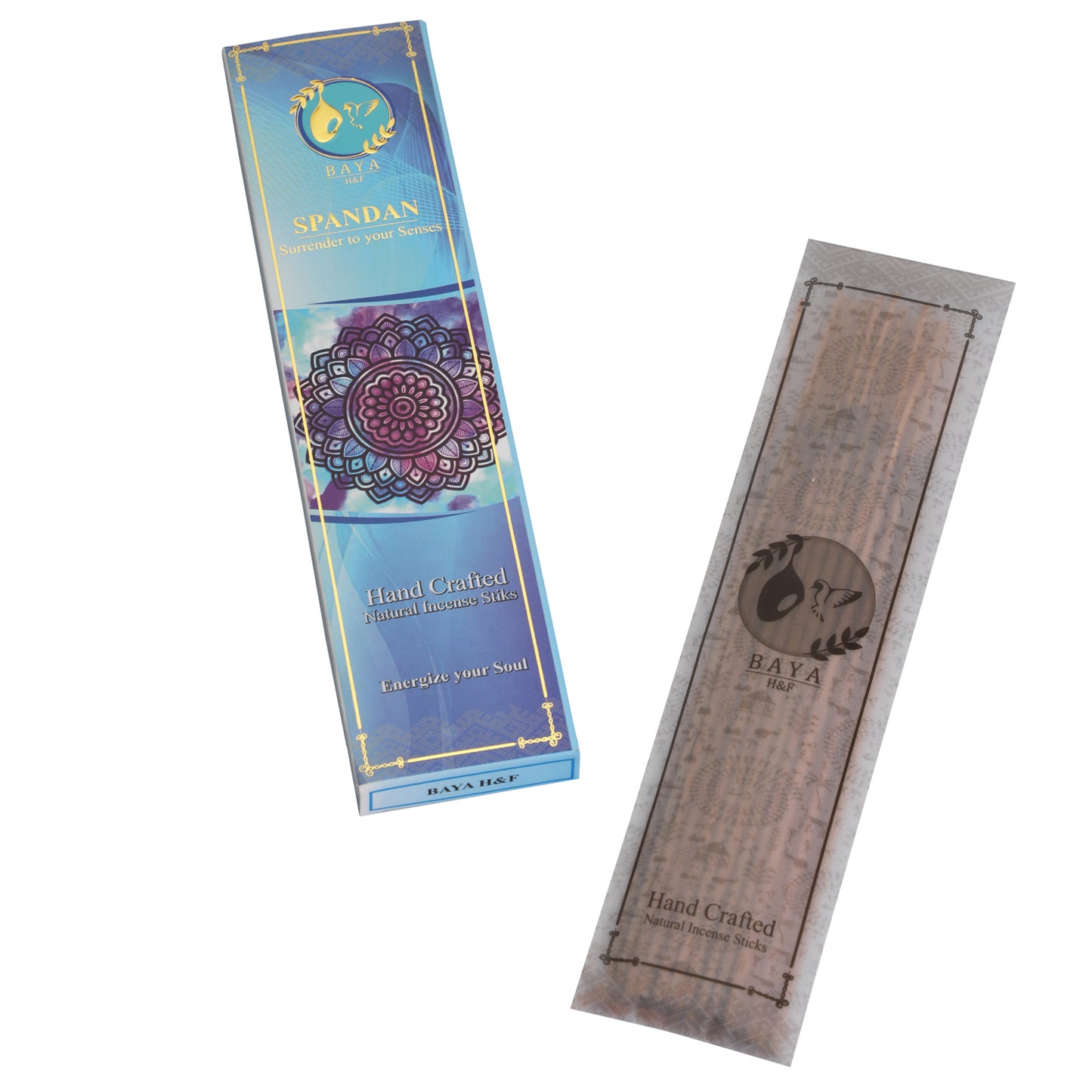 Spandan Surrender to Your Senses Hand Crafted Natural Incense Sticks