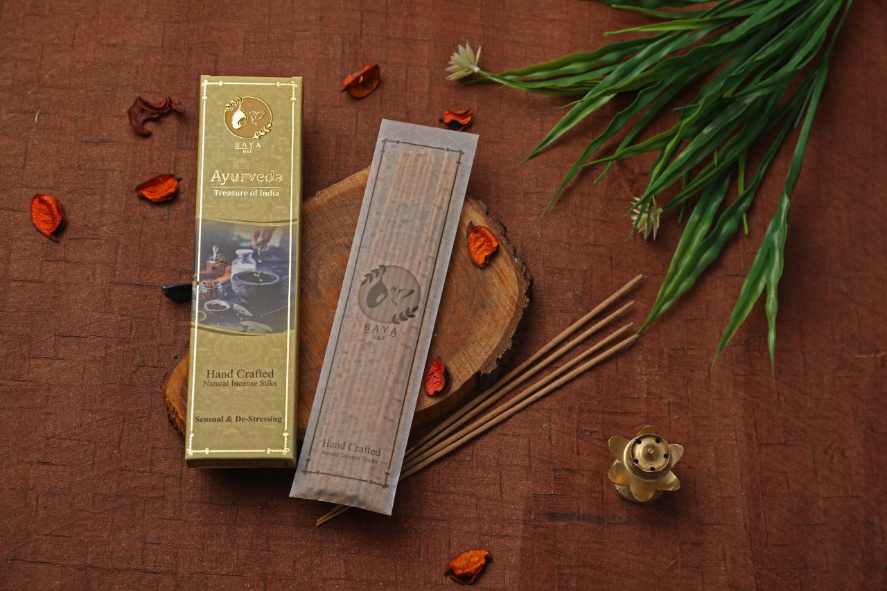 Ayurveda Treasure of India Hand Crafted Natural Incense Sticks