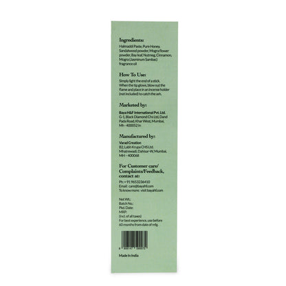 Mogra Hand Crafted Natural Incense Sticks