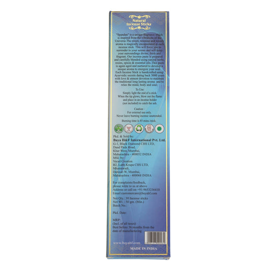 Spandan Surrender to Your Senses Hand Crafted Natural Incense Sticks
