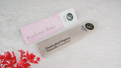 Kashmiri Rose Hand Crafted Natural Incense Sticks